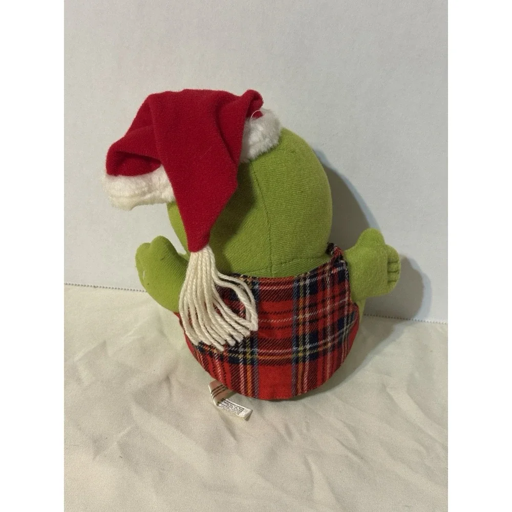Vintage 1987 Baby Kermit the Frog Christmas Plush Jim Henson The‎ Muppets